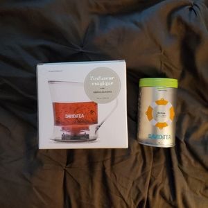David's Tea - Magic Infuser & Loose Green Tea Can